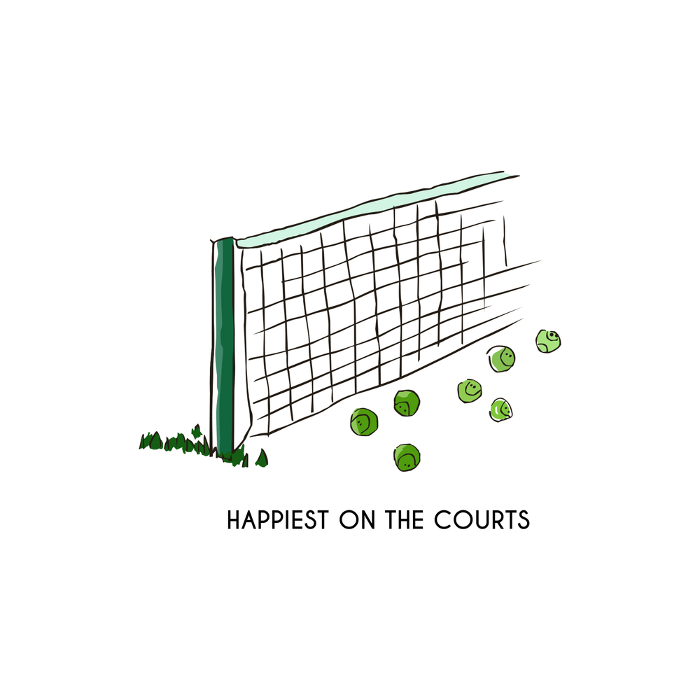 Happiest on the Courts